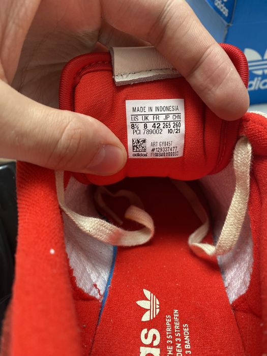 Adidas Superstar 82 White Vivid Red Cloud White