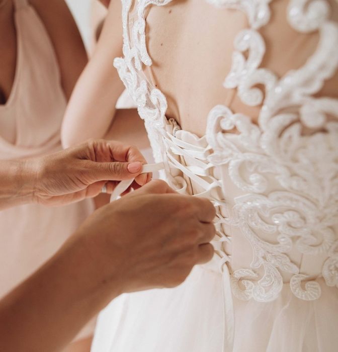 Весільна сукня , колір шампань