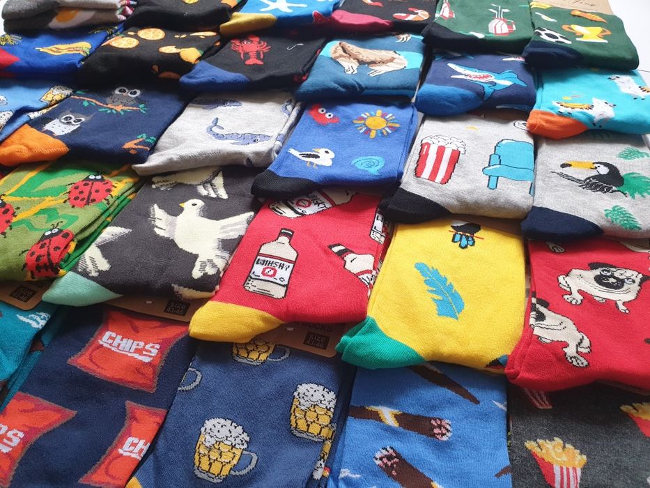 GiftBOX kolorowe skarpetki crazy socks Mix kolorow