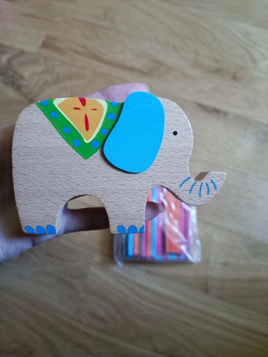 Drewniana gra balansująca „Słoń”