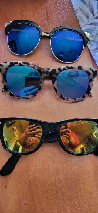 Damskie okulary przeciwsłoneczne zestaw 3 szt