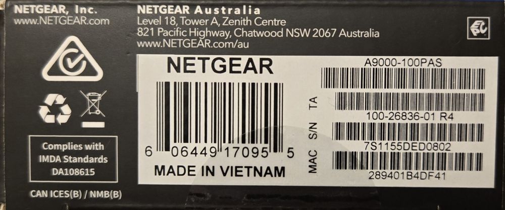 Netgear Nighthawk A9000 - WiFi 7 Tri-Band USB 3.0 Adapter
