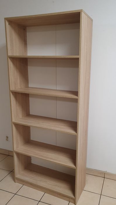 Regał dąb Sonoma 80cm 60cm na książki, dekoracje, dokumenty do sklepu