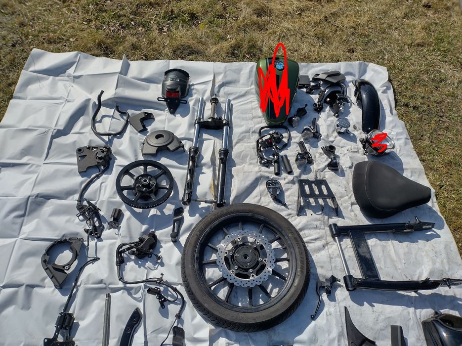 Yamaha xv 950 bolt część  silnik ,lagi,koła,set,migacze ,