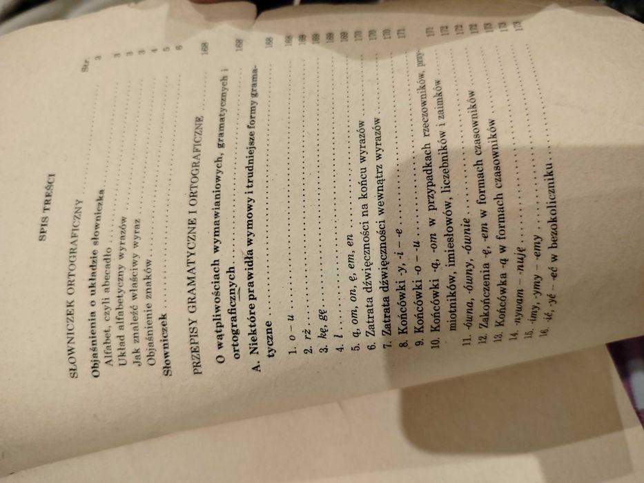 Słowniczek ortograficzny z zasadami pisowni dla uczniów 1985