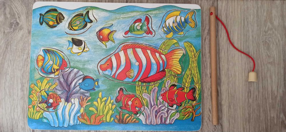 Рибалка дитяча дерев'яна