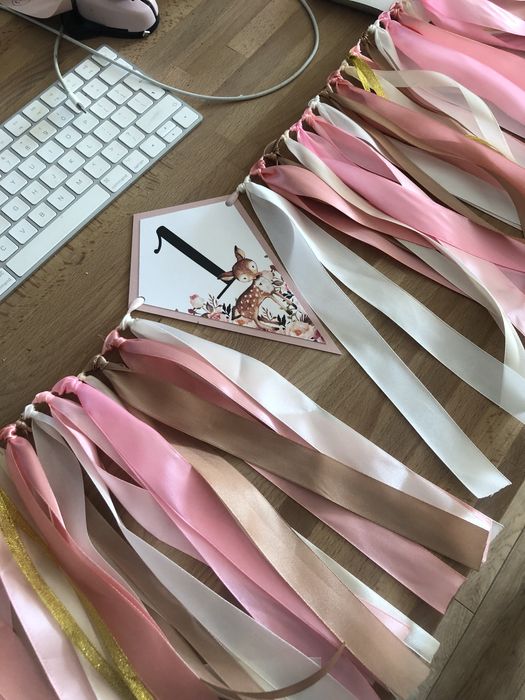 Girlanda urodzinowa baner banner urodzinowy na roczek urodziny