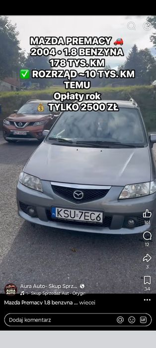 Sprzedam mazda 1.9 benzyna