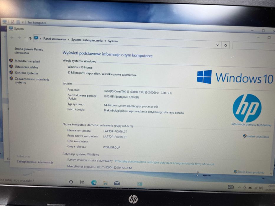 Laptop HP 15,6" - jak nowy