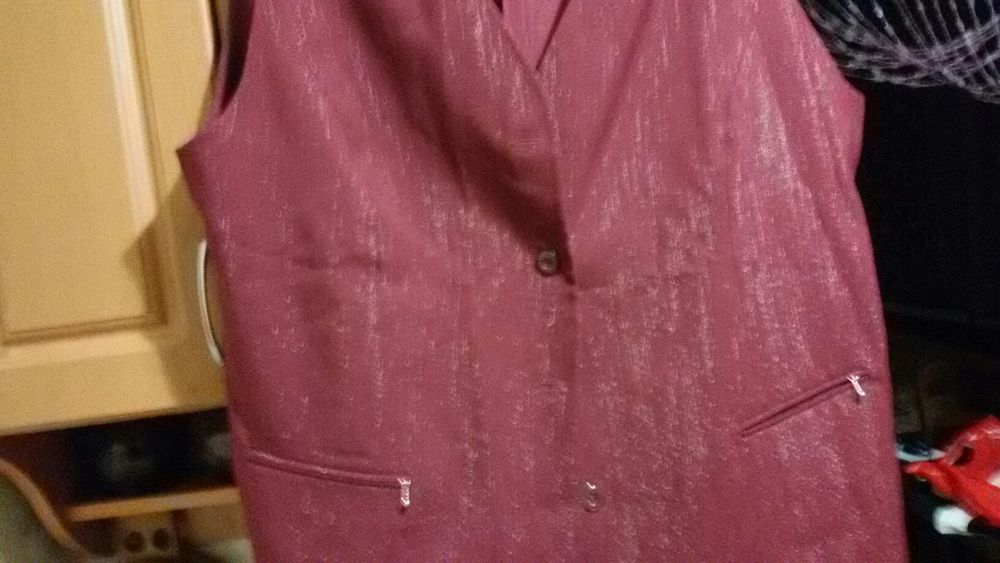 Безрукавка, жилетка, жилет большого размера, 56 размер