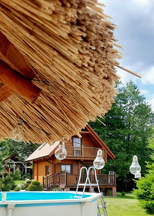Domki letniskowe Mazury Giżycko nad jeziorem.Jakuzzi sauna w cenie