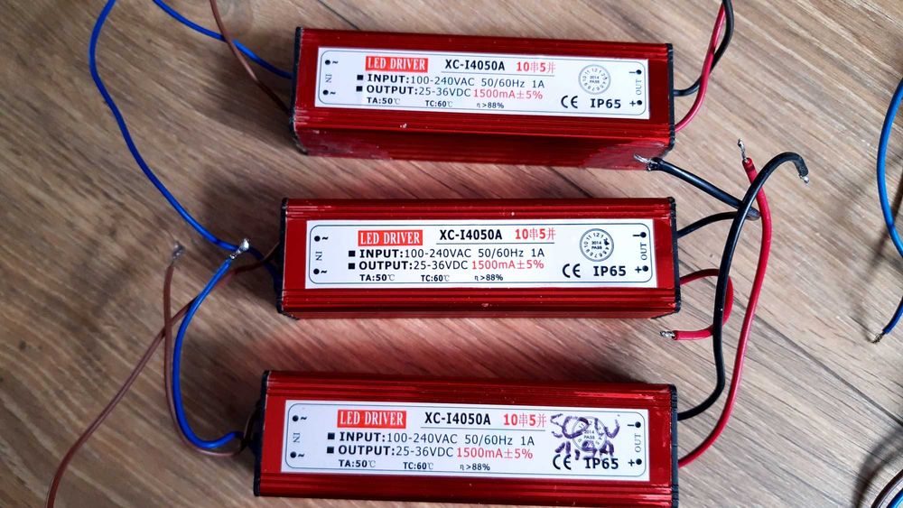 Zasilacze driver led 30W 40W 50W do naświetlaczy led