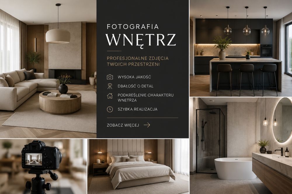 Profesjonalna Fotografia Wnętrz i Nieruchomości | Szybka Realizacja | Zdjęcia, które Sprzedaj