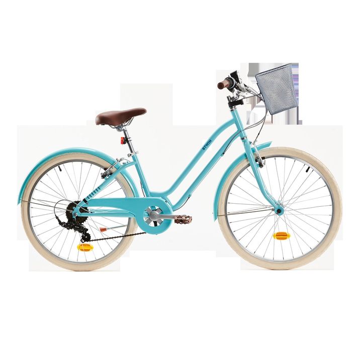 BICICLETA DE CIDADE DE CRIANÇA BTWIN 500 24 POLEGADAS 9-12 ANOS