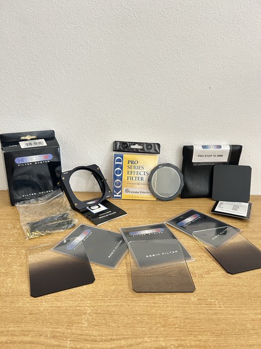 Kit Profissional Hitech 85mm – Holder + Filtro ND 10 Stops + CPL + Filtros Graduados