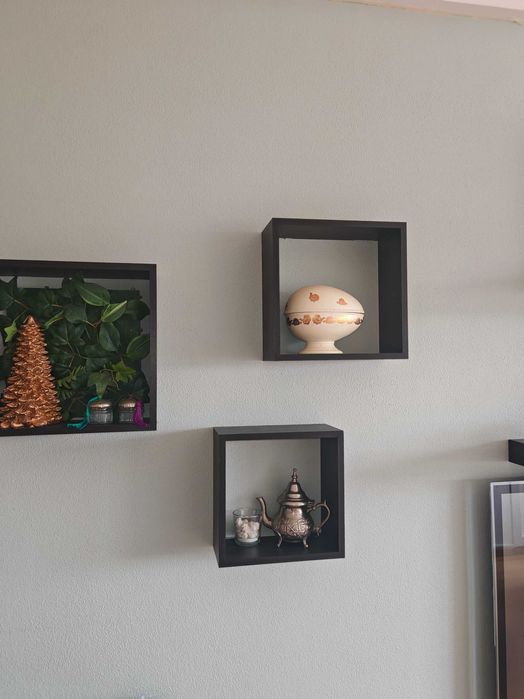 Conjunto Móveis IKEA (Móvel TV 2.40m + Prateleiras + Cubos)