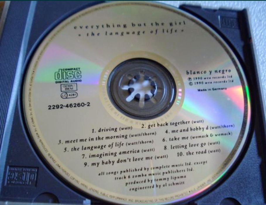 Cd Antigo de Blanco Y Negro - 1990 - Everything But The Girl ‎– The La