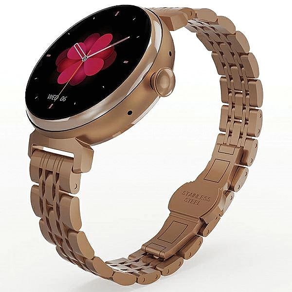 Smartwatch HiFuture Aura damski - różowo-złoty