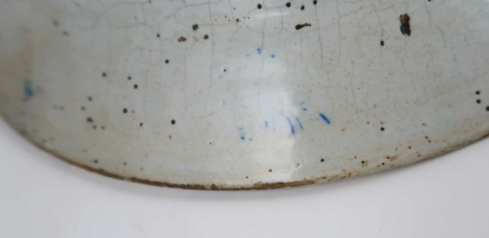Prato Grande Faiança Portuguesa Séc. XIX - Flores - 29 cm