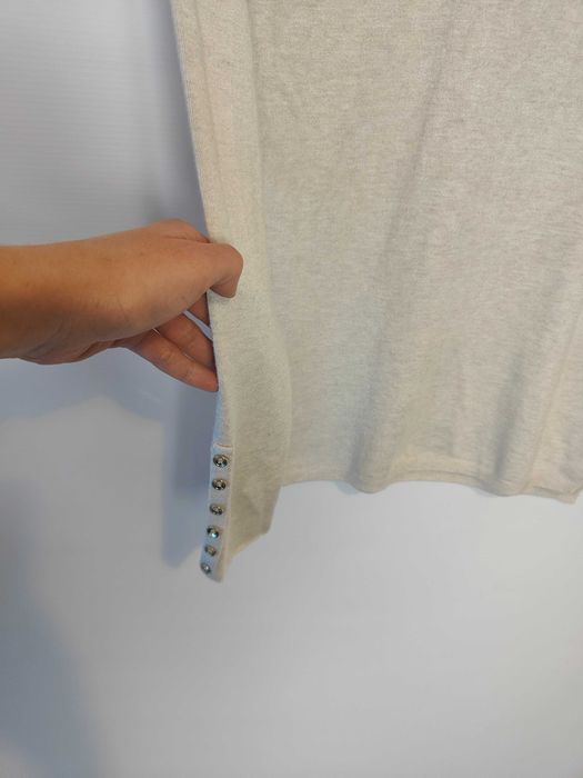 Damski Sweter Bezowy  z Dlugim Rekawem Zara (M)