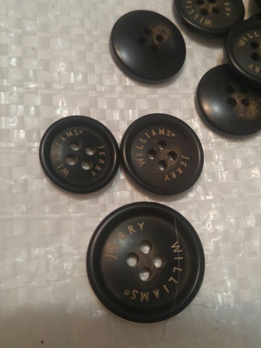 Пуговицы corozo с гравировкой jerry williams 15,  18mm, 20mm,  25mm.