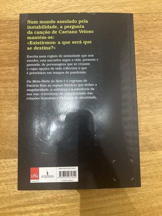 “da meia-noite às seis” - Patrícia Reis