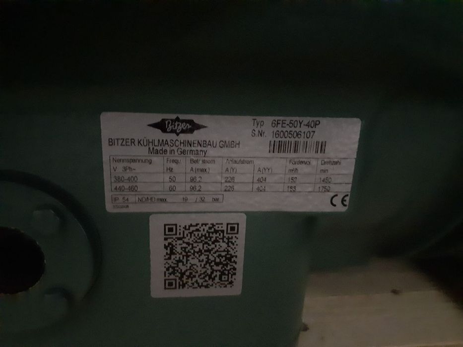 Напівгерметичний поршневий компресор Bitzer 6FE-50Y-40P