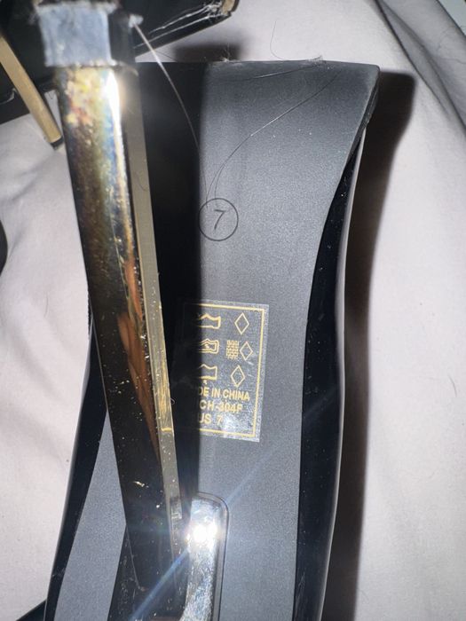 Botas pretas verniz - cano alto / acima do joelho N38