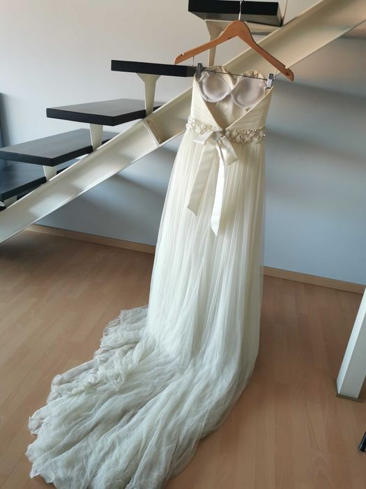 Vestido noiva tule seda San patrick