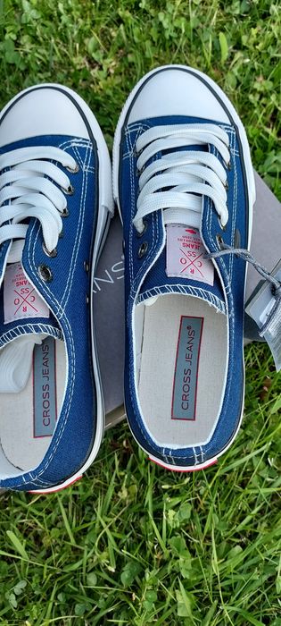 Trampki granatowe damskie Cross Jeans.Nowe.