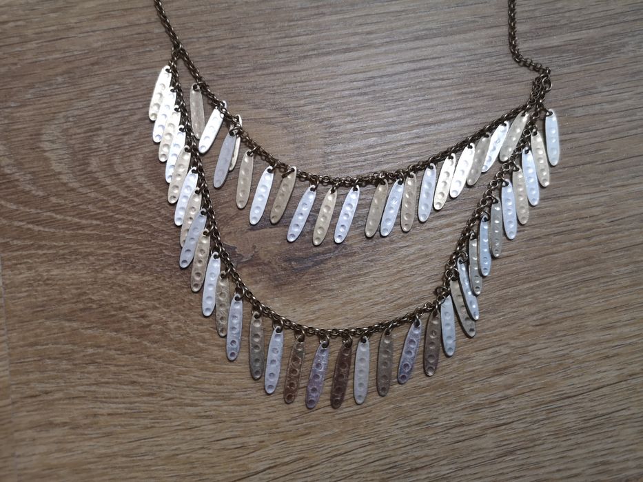 Naszyjnik podwójny złoto srebrny New York Company