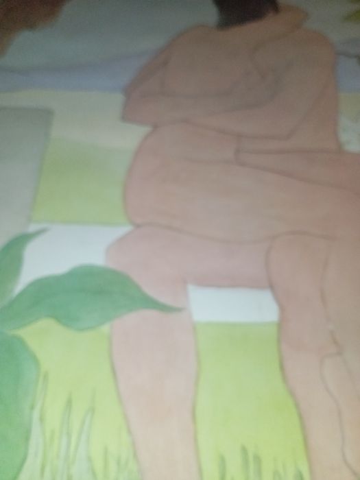 Desenho grande com carimbo