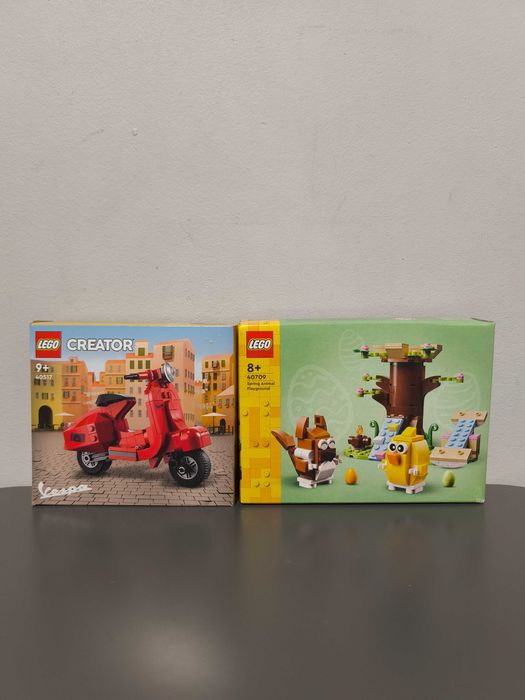 2 zestawy!! LEGO Creator Vespa 40517, Nowe +LEGO Zwierzęta 40709, Nowe