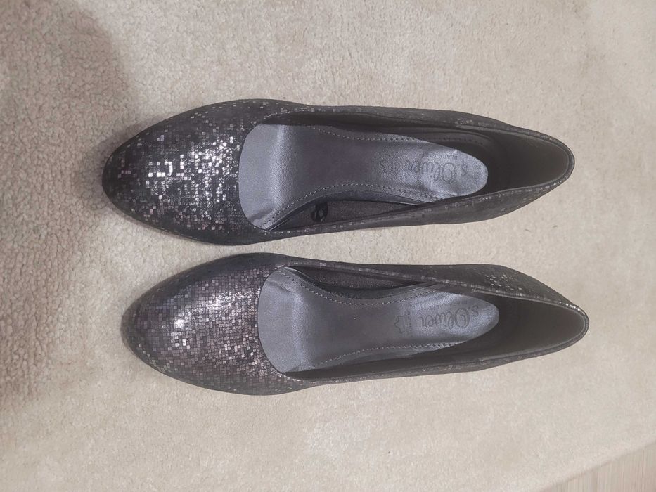 Sprzedam eleganckie,  skórzane buty na obcasie, rozm 37