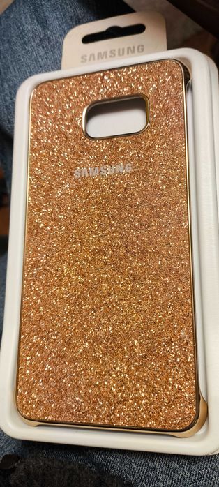 Samsung S6 EDGE+ glitter cover nowa oryginał tylna klapka Etui ochronn