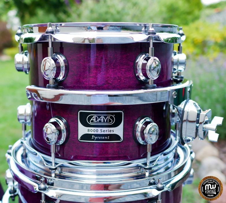 ‼️ Perkusja Adams 8000 Dpresent 22”, 10”, 12”, 16” Purple Stain ‼️