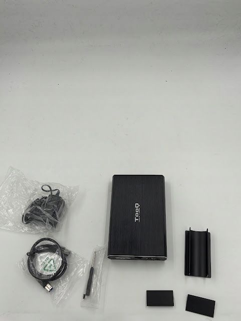 pokrowiec na dysk twardy tooq tqe-3531b usb 3.0 czarny 3,5" cali