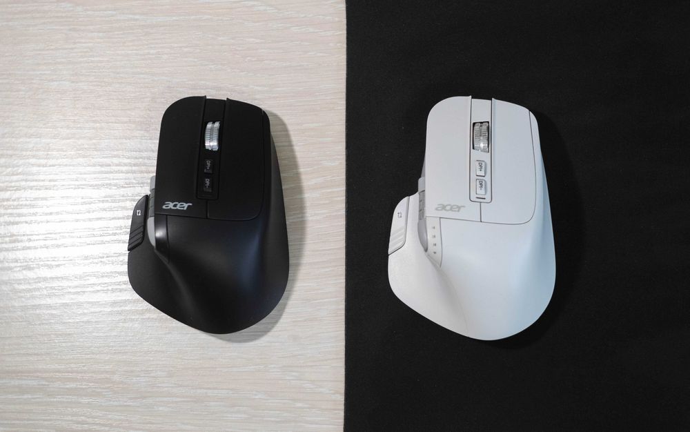 Миша ACER OMR225 (black), безшумна, RGB