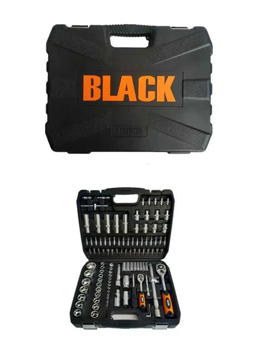 Набір інструментів BLACK 108 ел хром-ванадій набор головок ключей PL
