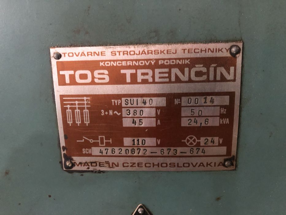 Tokarka indukcyjna Czechoslowacka Sui 40 i Sui 50