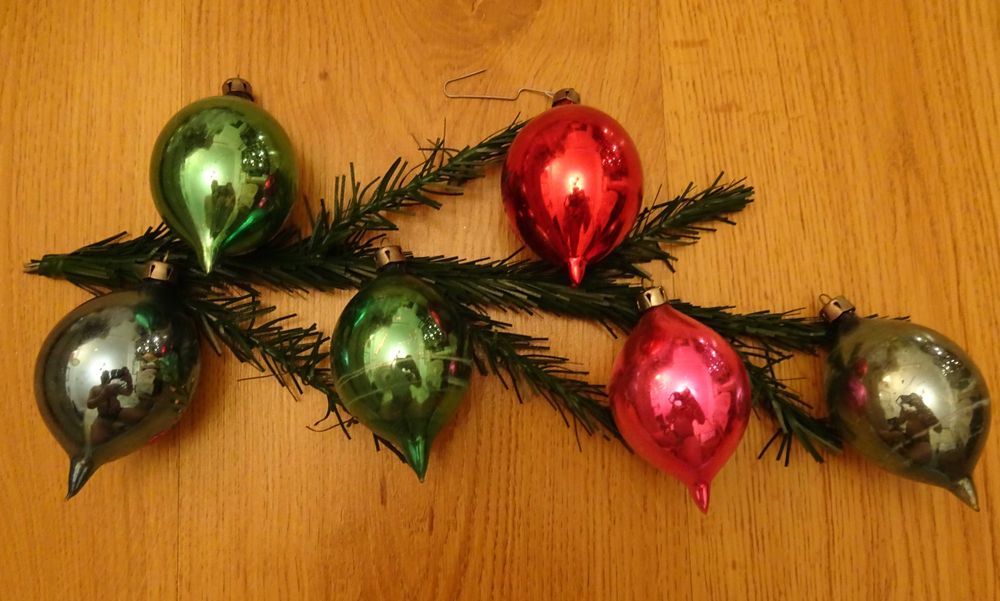 Bombki cytrynki PRL, szklane bombki cytrynki, bombki Prl