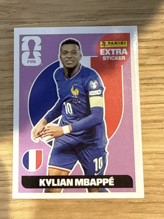 Kilian MBappé legend mundial 2026 extra sticker