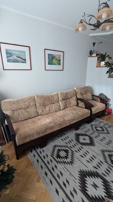 Диван розкладний у вітальню + крісло