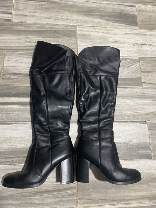 Сапоги кожанные 39 размер