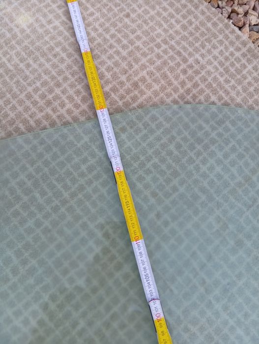 Tampo secretária L vidro 3 mm