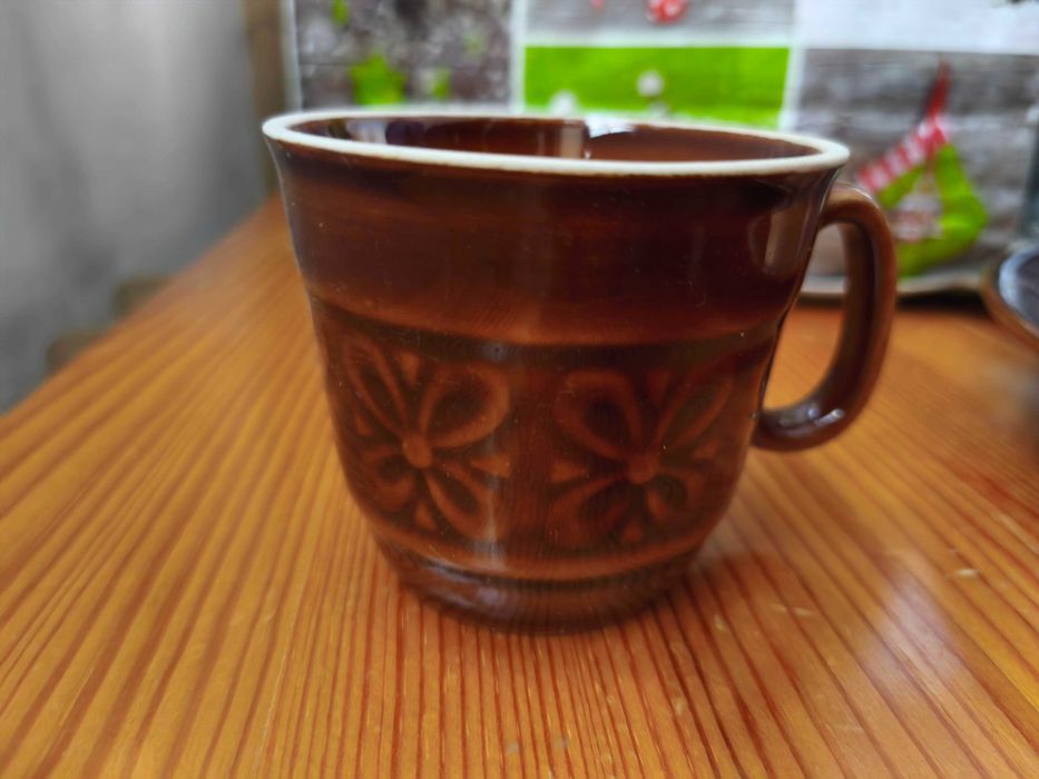 Filiżanka Werina Kokardki 11 sztuk Porcelit Pruszków PRL