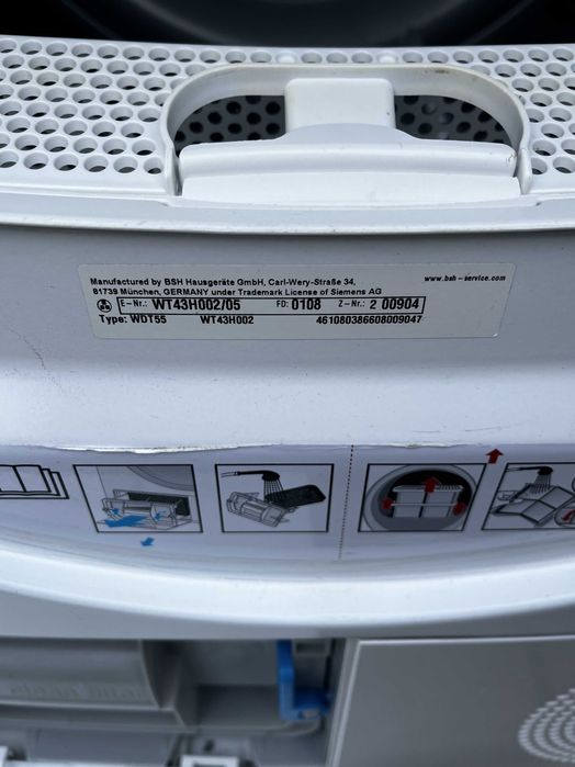 Suszarka do ubrań Siemens-Pompa ciepła, A+, 7 KG-Dowóz, Gwarancja