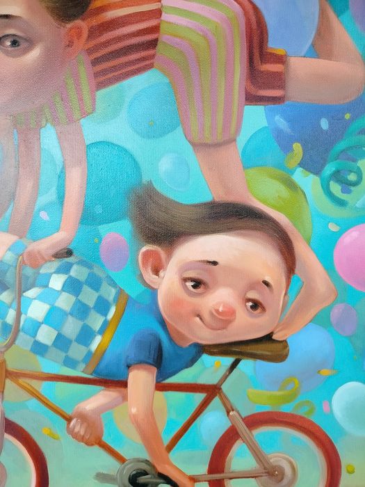 Bracia Confetti duży piękny barwny Adamska