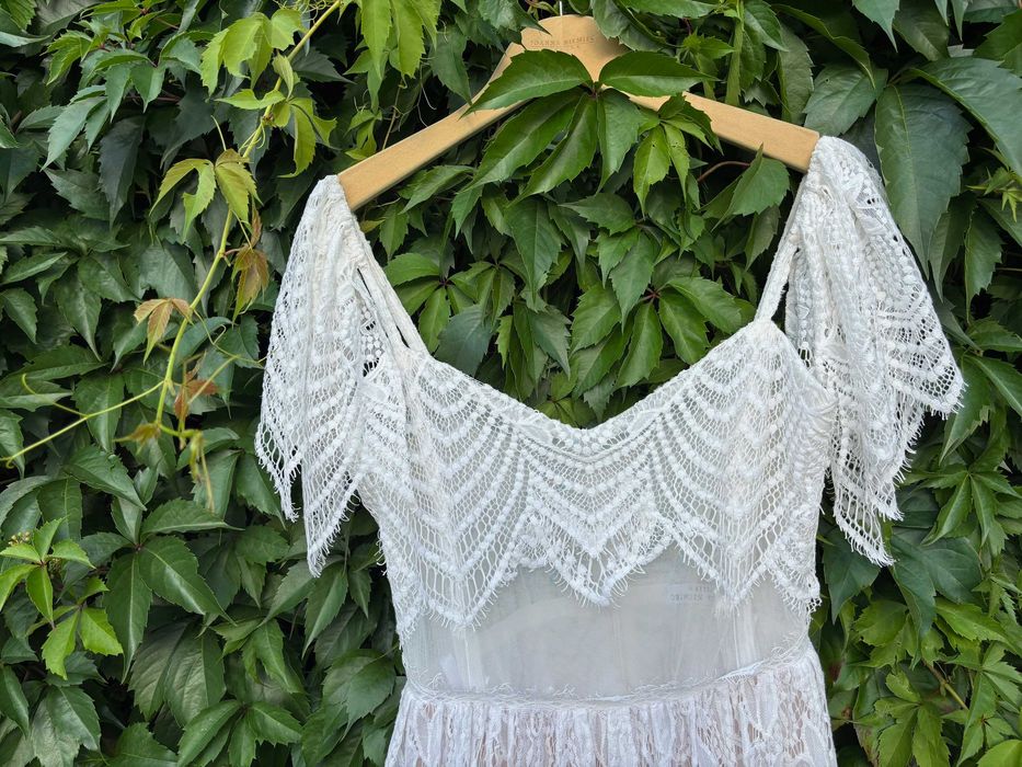 Suknia ślubna koronkowa boho rustykalna zwiewna Joanna Niemiec Ivette