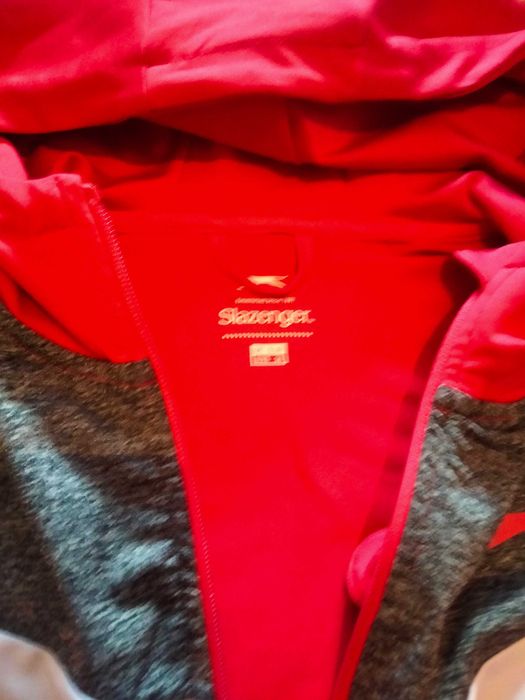 Casaco de treino vermelho tam S